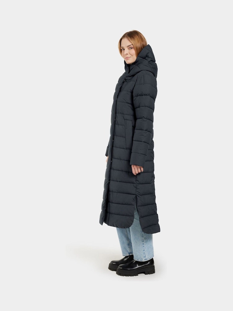 Didriksons Blue Stella Long Womens Padded Coat - Image 2 of 6