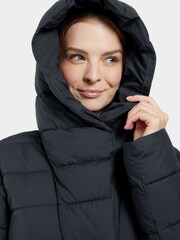 Didriksons Blue Stella Long Womens Padded Coat - Image 3 of 6