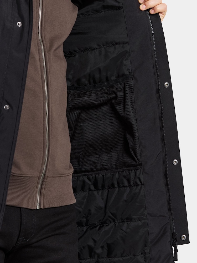 Didriksons Kenny Mens Waterproof Black Coat - Image 6 of 6