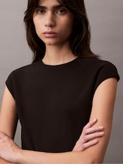 Calvin Klein Black Ponte Shift Dress - Image 4 of 6