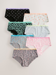 Leopard Print Hipsters Briefs 7 Pack (2-16yrs) - Image 1 of 11