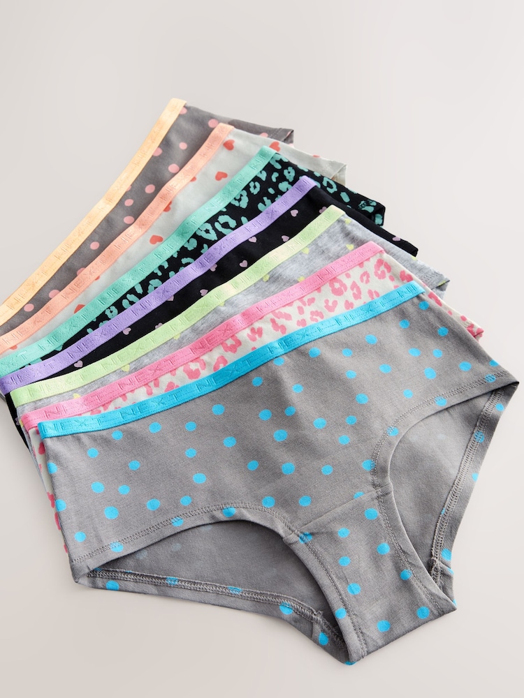 Leopard Print Hipsters Briefs 7 Pack (2-16yrs) - Image 2 of 11