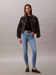 Calvin Klein Blue Mid Rise Skinny Jeans - Image 1 of 6