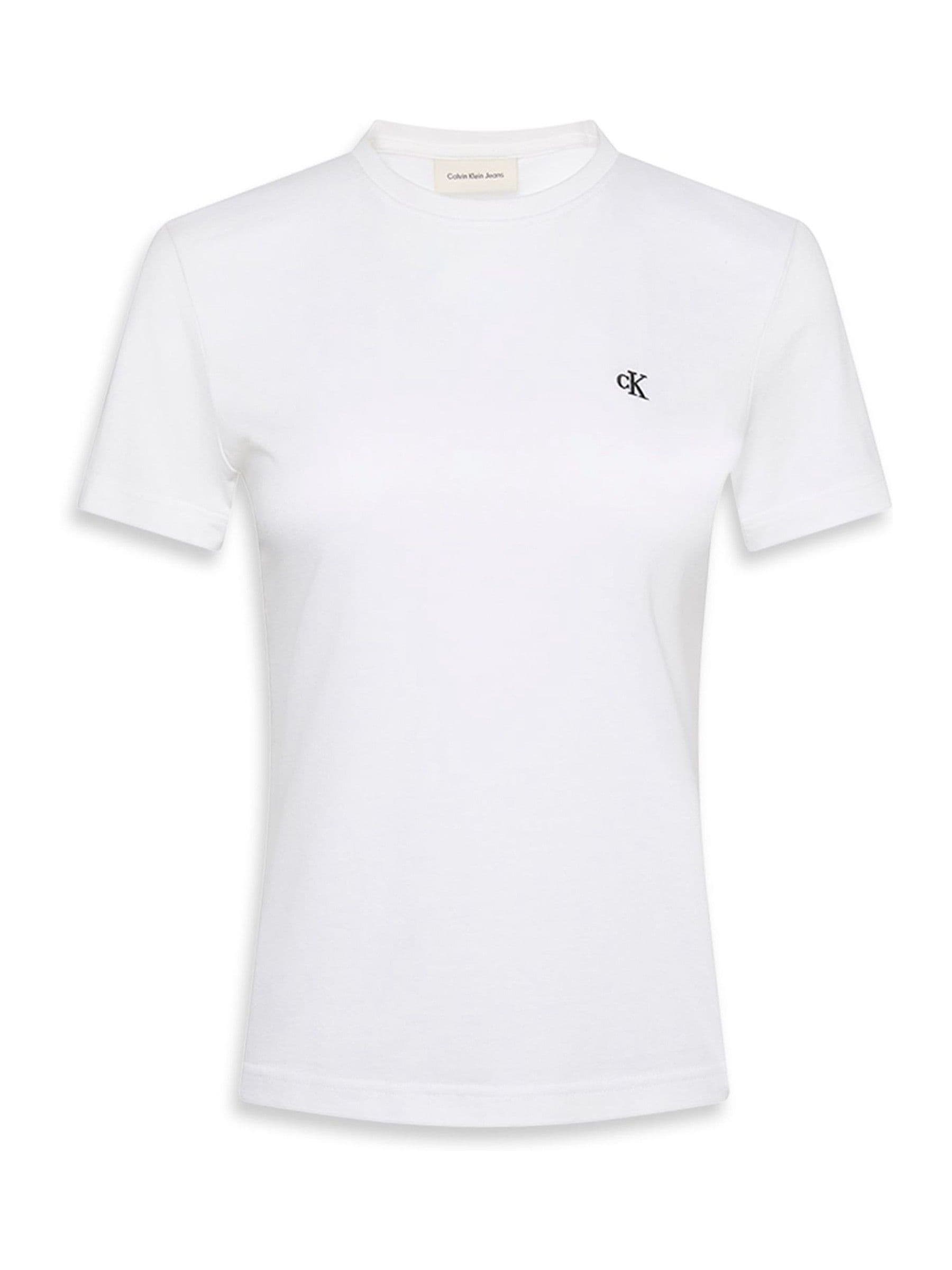 Buy Calvin Klein White Monogram Logo Relaxed T-Shirt from Next USA