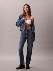 Calvin Klein Straight-Fit-Jeans mit hohem Bund - Bild 1 von 7
