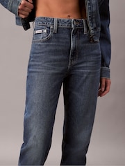 Calvin Klein Straight-Fit-Jeans mit hohem Bund - Bild 5 von 7
