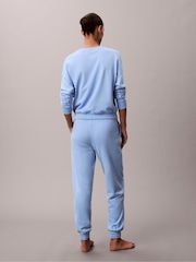 Calvin Klein Blue Cotton Terry Blend Lounge Joggers - Image 2 of 5