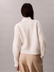 Calvin Klein Brown Neutral Soft Ribbed Knit Jumper - Image 2 of 7