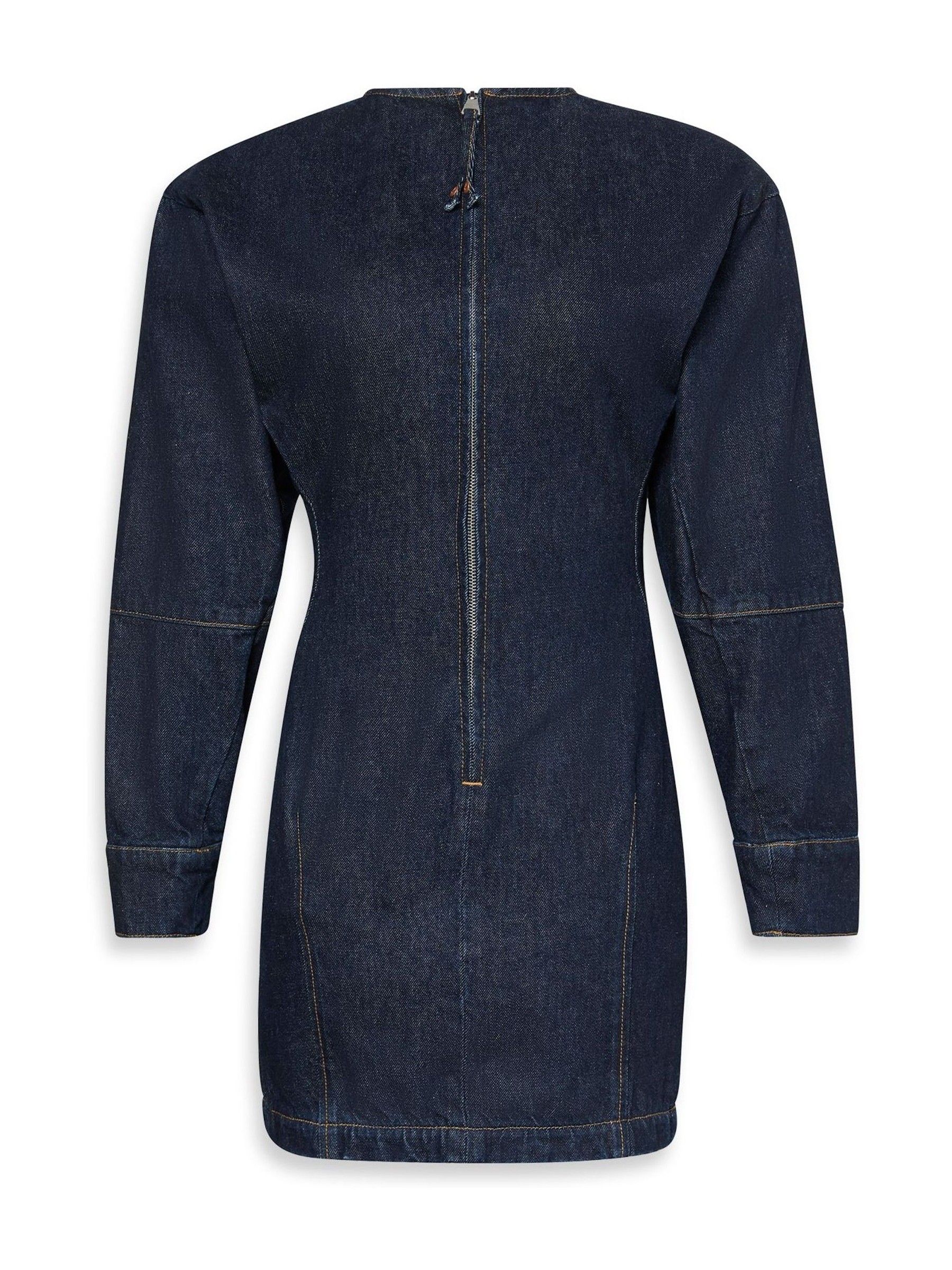 calvin klein denim dress zipper Calvin Klein Denim Trucker Mini Dress In Asteroid Cloud - 60% Off