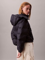 Calvin Klein Blue Short Down Puffer Jacket - Image 4 of 7