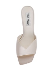 Steve Madden White Ivie Heeled Mule Sandals - Image 5 of 5