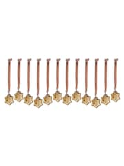 Nkuku Gold Sardi Star Christmas Baubles - Image 5 of 5