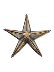 Nkuku Brass Bakara Star Christmas Tree Topper - Image 4 of 4