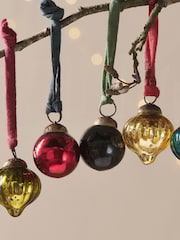 Nkuku Mixed Dew Drop Christmas Baubles - Image 2 of 5