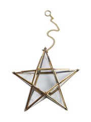 Nkuku Brass Christmas Large Glass Star - Image 2 of 2