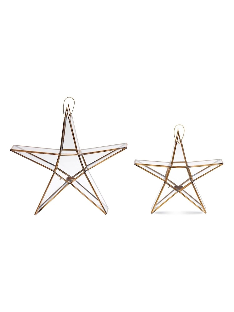 Nkuku Brass Sanwi Standing Christmas Star - Image 4 of 4