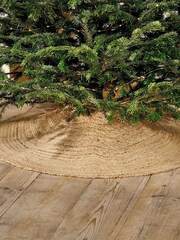 Nkuku Natural Buno Christmas Tree Skirt - Image 2 of 4
