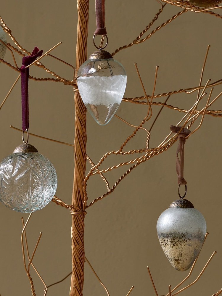 Nkuku Brass Charida Christmas Wire Tree - Image 1 of 5