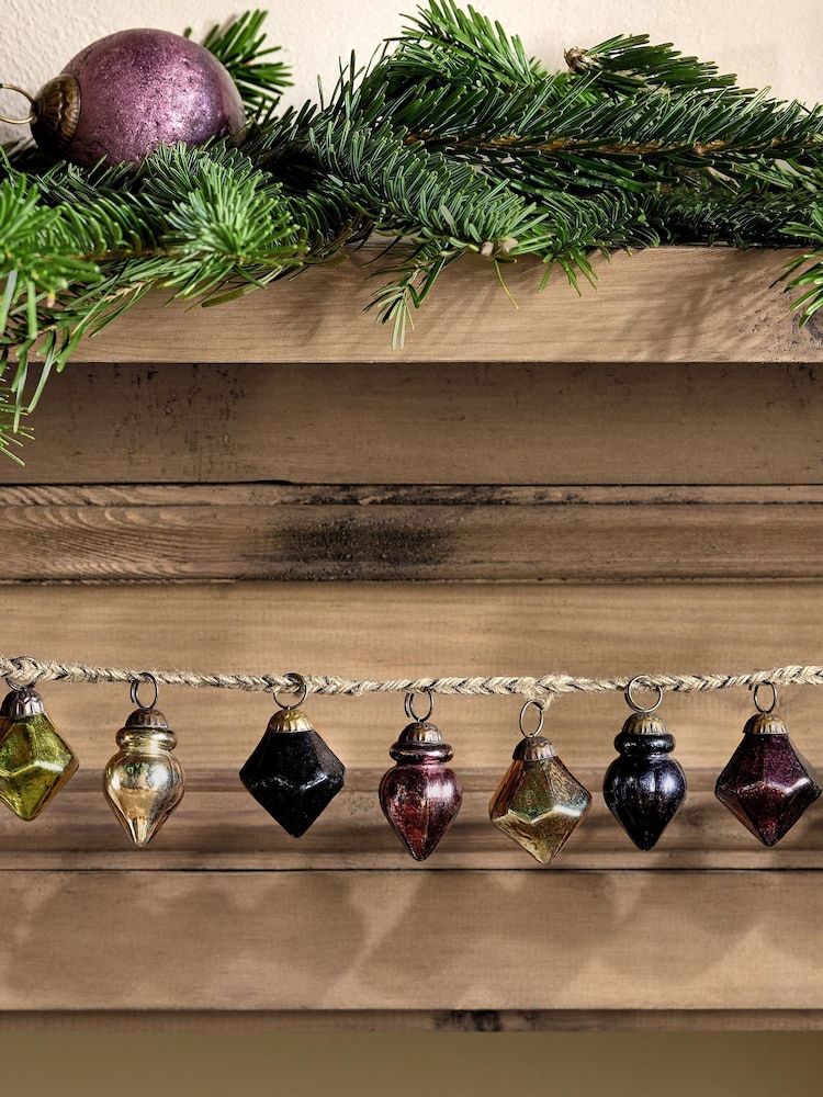 Nkuku Mixed Ekiti Bauble Christmas Garland - Image 2 of 4
