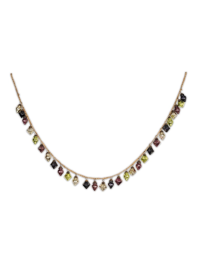 Nkuku Mixed Ekiti Bauble Christmas Garland - Image 4 of 4 Nkuku Mixed Ekiti Bauble Christmas Garland - Image 4 of 4