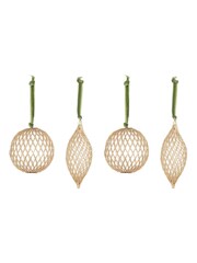 Nkuku Brass Nirav Wire Christmas Baubles - Image 4 of 4