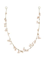 Nkuku Brass and Natural Tanu Mango Wood Beaded Christmas Garland - Image 4 of 4
