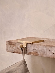 Nkuku Brass Kotta Christmas Stocking Holder - Image 1 of 3