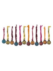 Nkuku Set of 12 Mixed Matt Oko Mini Christmas Baubles - Image 4 of 4