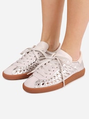 Bronx Bobbie Leather Woven Sneakers - Bild 1 von 6