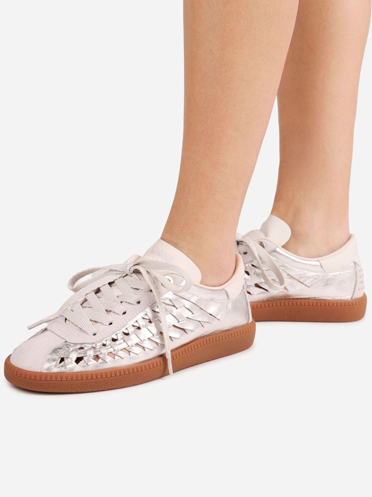 Bronx Bobbie Leather Woven Sneakers - Bild 2 von 6