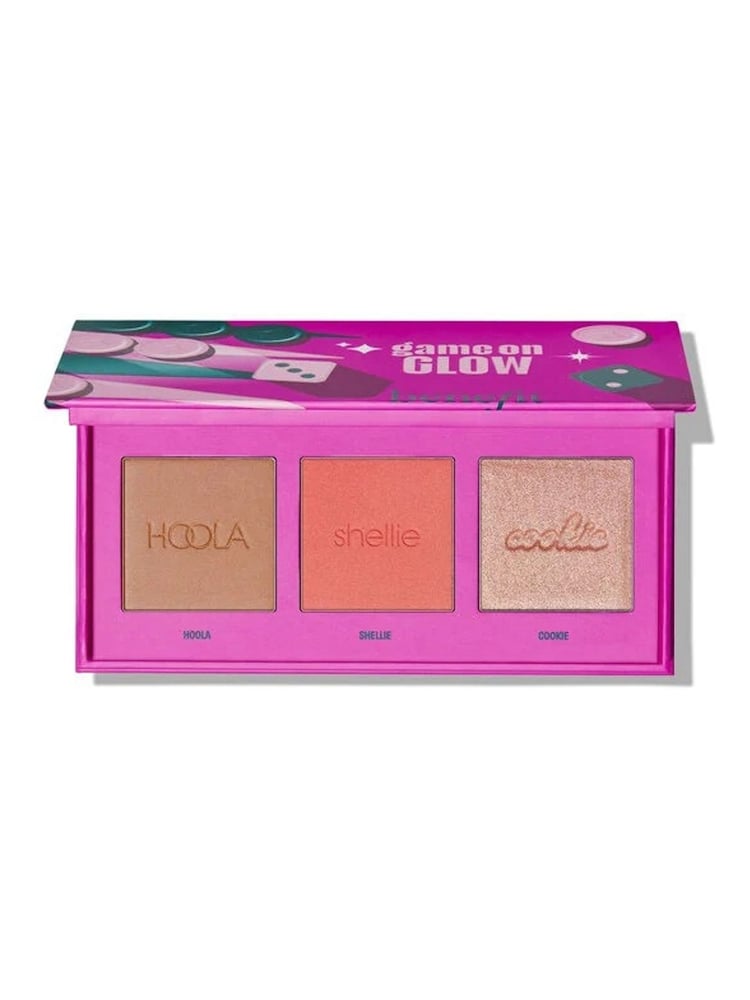 Benefit Game On Glow Blush, Bronzer and Highlighter Limited Edition Cheek Palette Worth £51 - Image 1 of 3 Benefit Game On Glow Blush, Bronzer and Highlighter Limited Edition Cheek Palette Worth £51 - Image 1 of 3