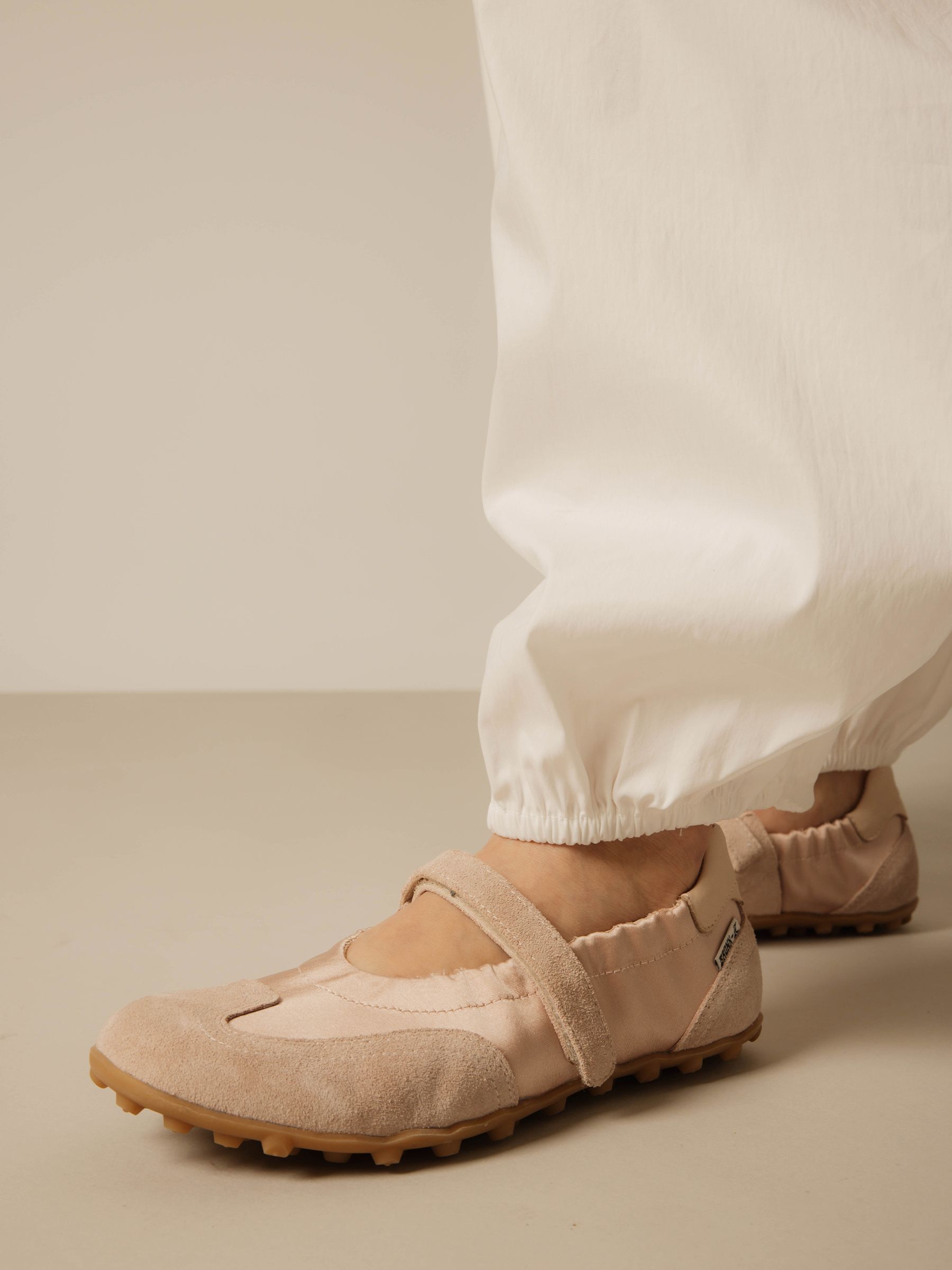 Buy Bronx Pink Gravity Leather Suede Sneakerina Shoes from Next