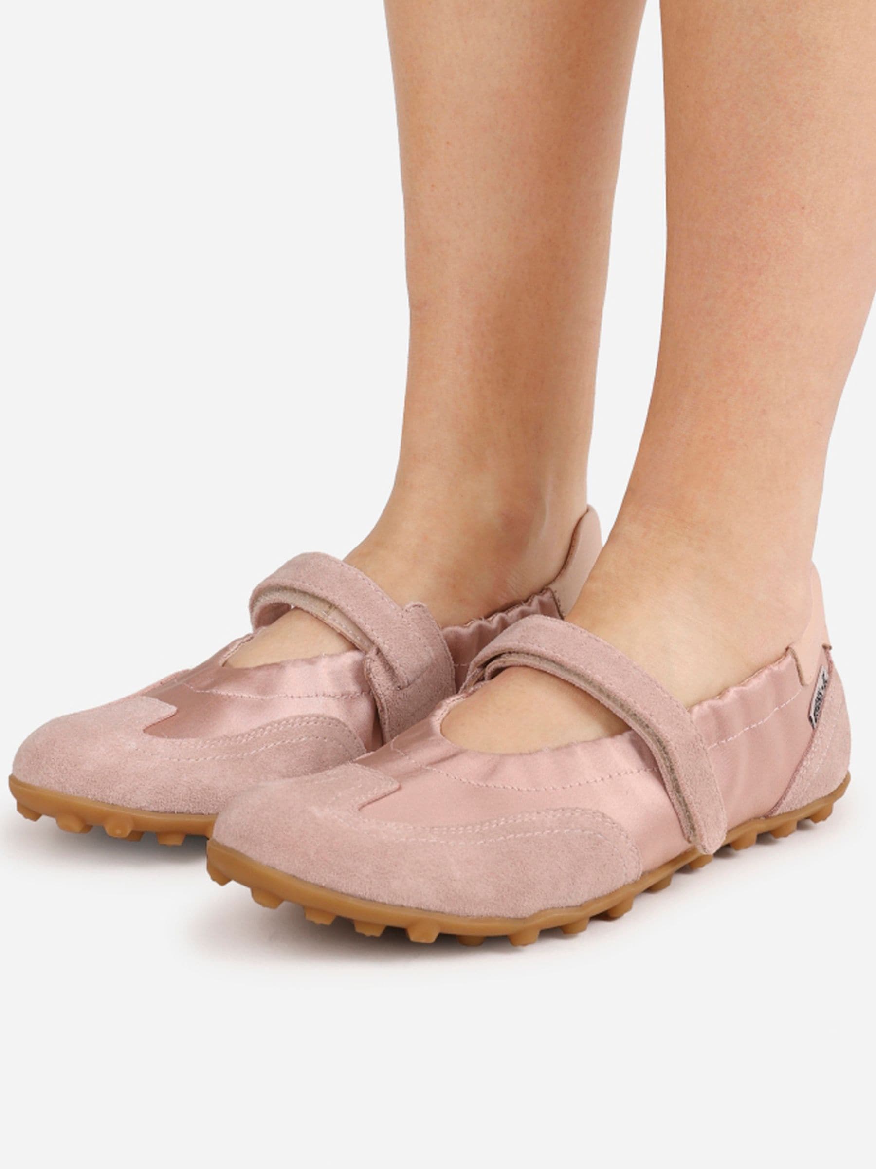 Buy Bronx Pink Gravity Leather Suede Sneakerina Shoes from Next