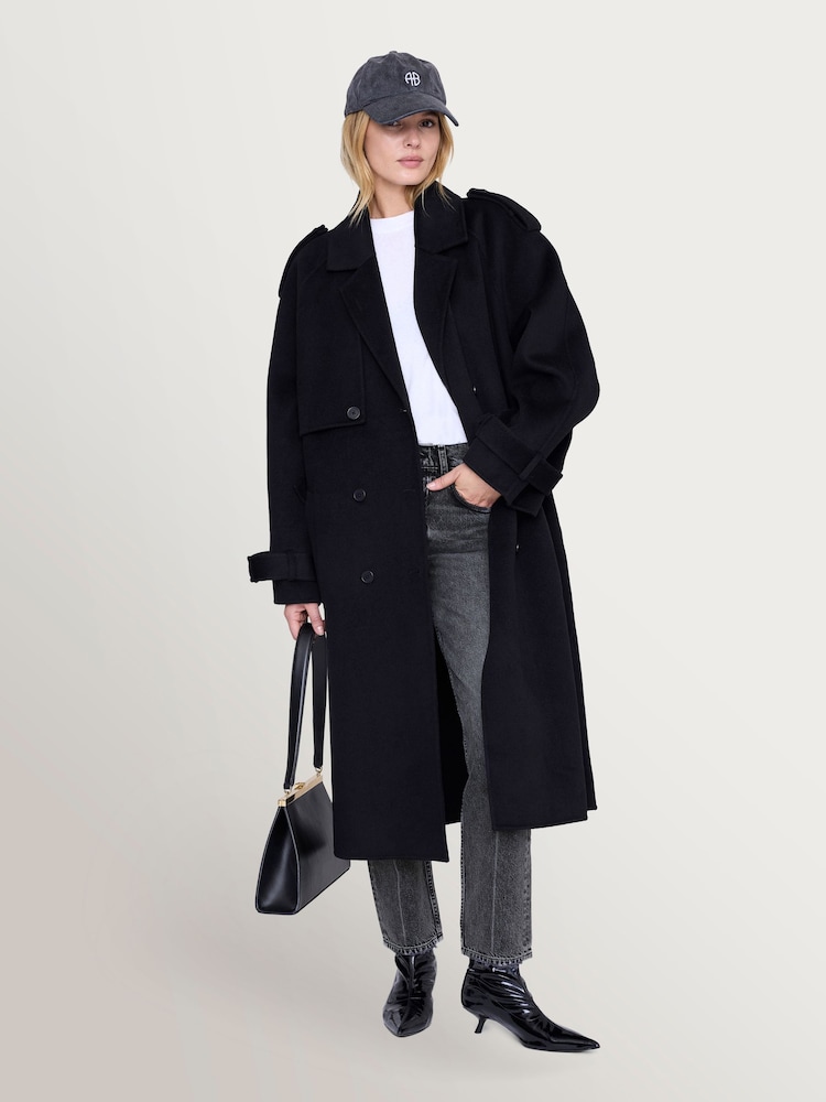 ANINE BING Grey Washed Smoke Jeremy Baseball Cap - Image 4 of 4 ANINE BING Grey Washed Smoke Jeremy Baseball Cap - Image 4 of 4