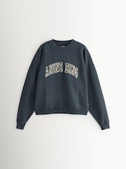 ANINE BING Black Miles Leopard Print Logo Sweatshirt - Image 3 of 3