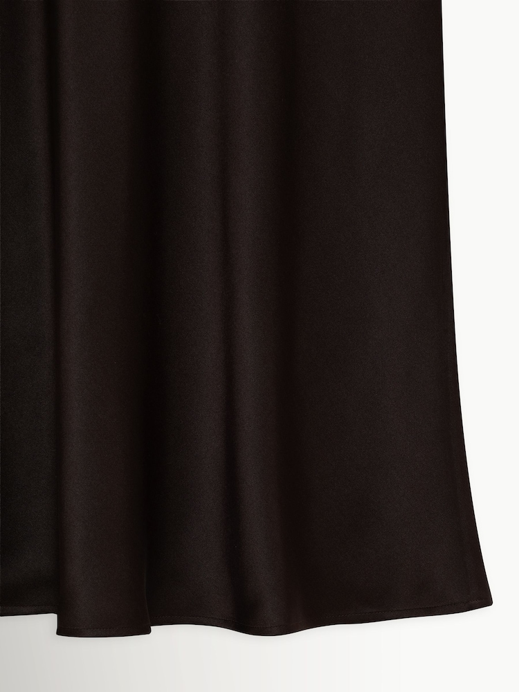 ANINE BING Brown Bar Silk Skirt - Image 4 of 4