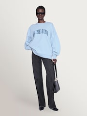 ANINE BING Blue Pale Miles  Sweatshirt - Image 1 of 4
