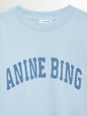 ANINE BING Blue Pale Miles  Sweatshirt - Image 4 of 4