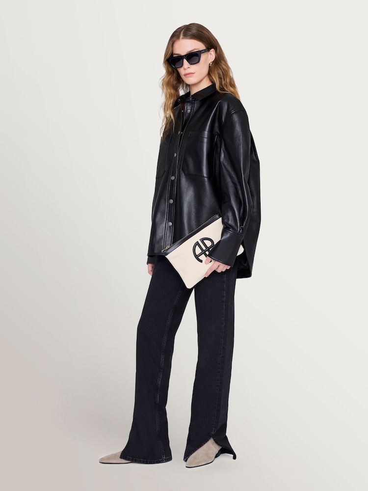 ANINE BING White Natural Canvas With Lili Pouch - Image 5 of 5