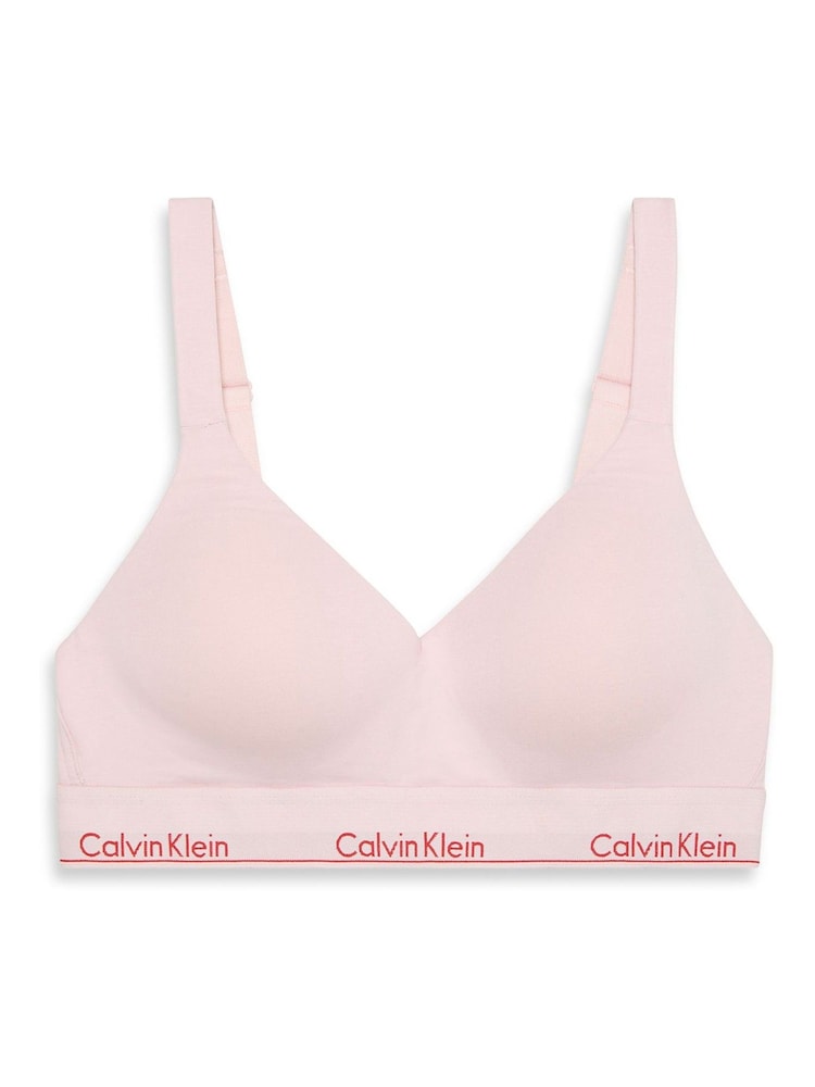 Calvin Klein White Lift Bralette Icon Cotton Modal - Image 1 of 1 Calvin Klein White Lift Bralette Icon Cotton Modal - Image 1 of 1