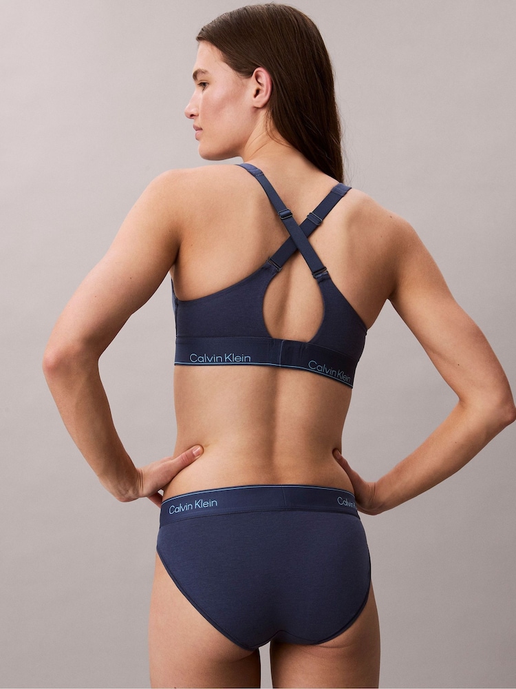 Calvin Klein Blue Bikini Briefs Icon Cotton Modal - Image 2 of 7 Calvin Klein Blue Bikini Briefs Icon Cotton Modal - Image 2 of 7
