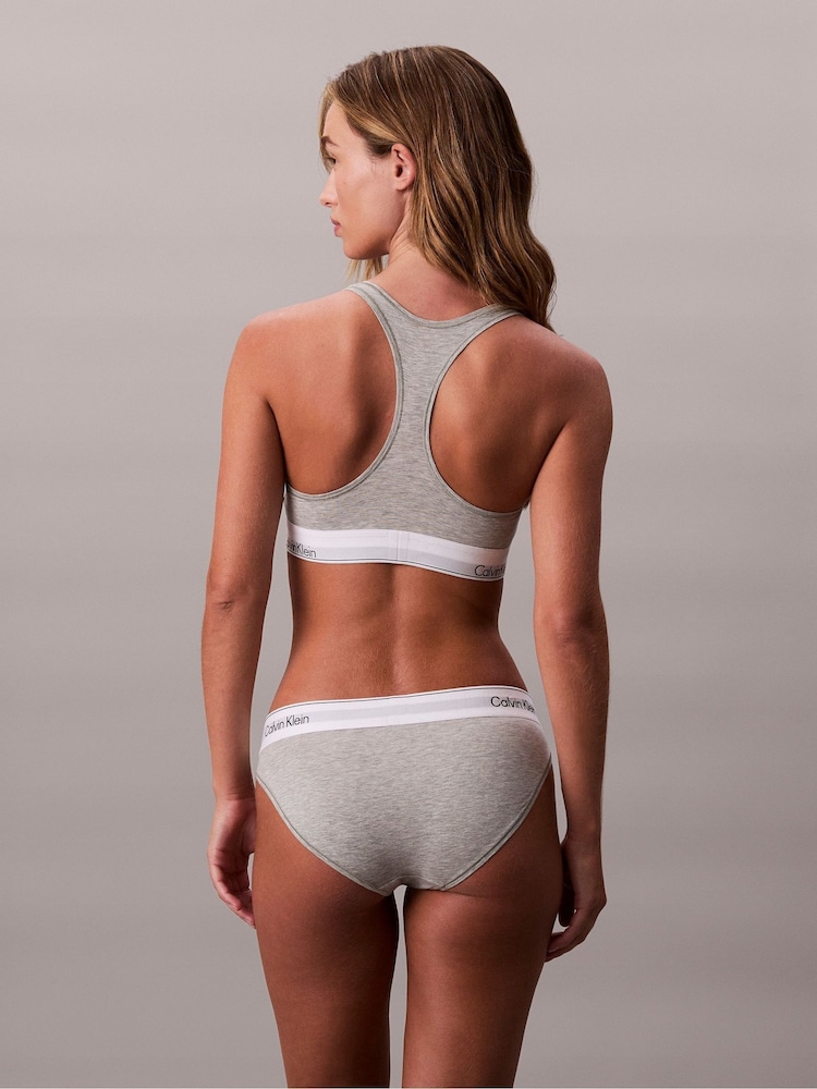 Calvin Klein Grey Bikini Briefs - Icon Cotton Modal - Image 2 of 6