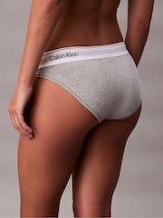 Calvin Klein Grey Bikini Briefs - Icon Cotton Modal - Image 5 of 6
