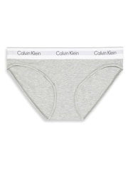 Calvin Klein Grey Bikini Briefs - Icon Cotton Modal - Image 6 of 6