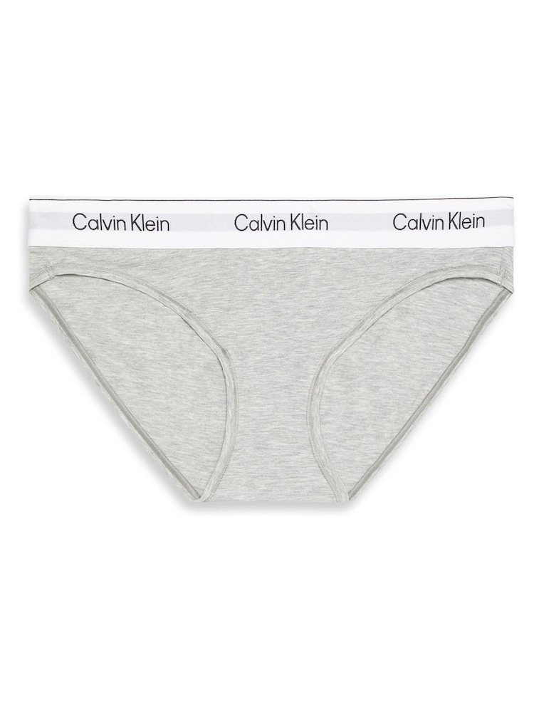 Calvin Klein Grey Bikini Briefs - Icon Cotton Modal - Image 6 of 6 Calvin Klein Grey Bikini Briefs - Icon Cotton Modal - Image 6 of 6