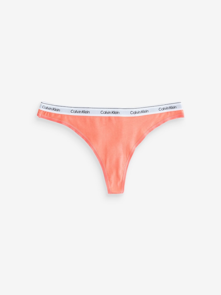 Calvin Klein Pink Icon Logo Thong - Image 5 of 5
