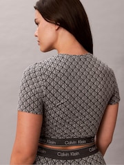 Calvin Klein Grey Short Sleeve Top Shapewear  - Icon Logo - Image 4 of 5