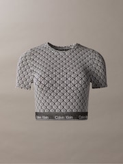 Calvin Klein Grey Short Sleeve Top Shapewear  - Icon Logo - Image 5 of 5