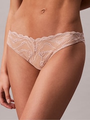 Calvin Klein Natural Bikini Briefs - Sensual Stretch Lace - Image 2 of 6