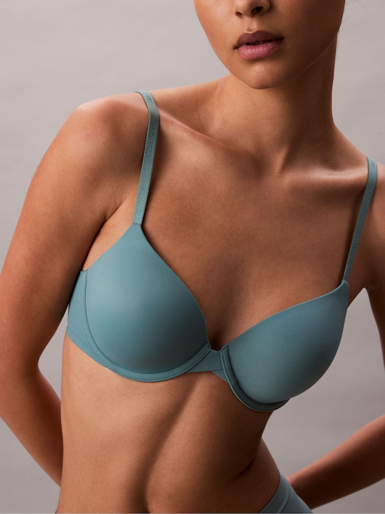 Calvin Klein Green Lightly Lined Full Coverage Bra Perfectly Fit - Image 1 of 6 Calvin Klein Green Lightly Lined Full Coverage Bra Perfectly Fit - Image 1 of 6